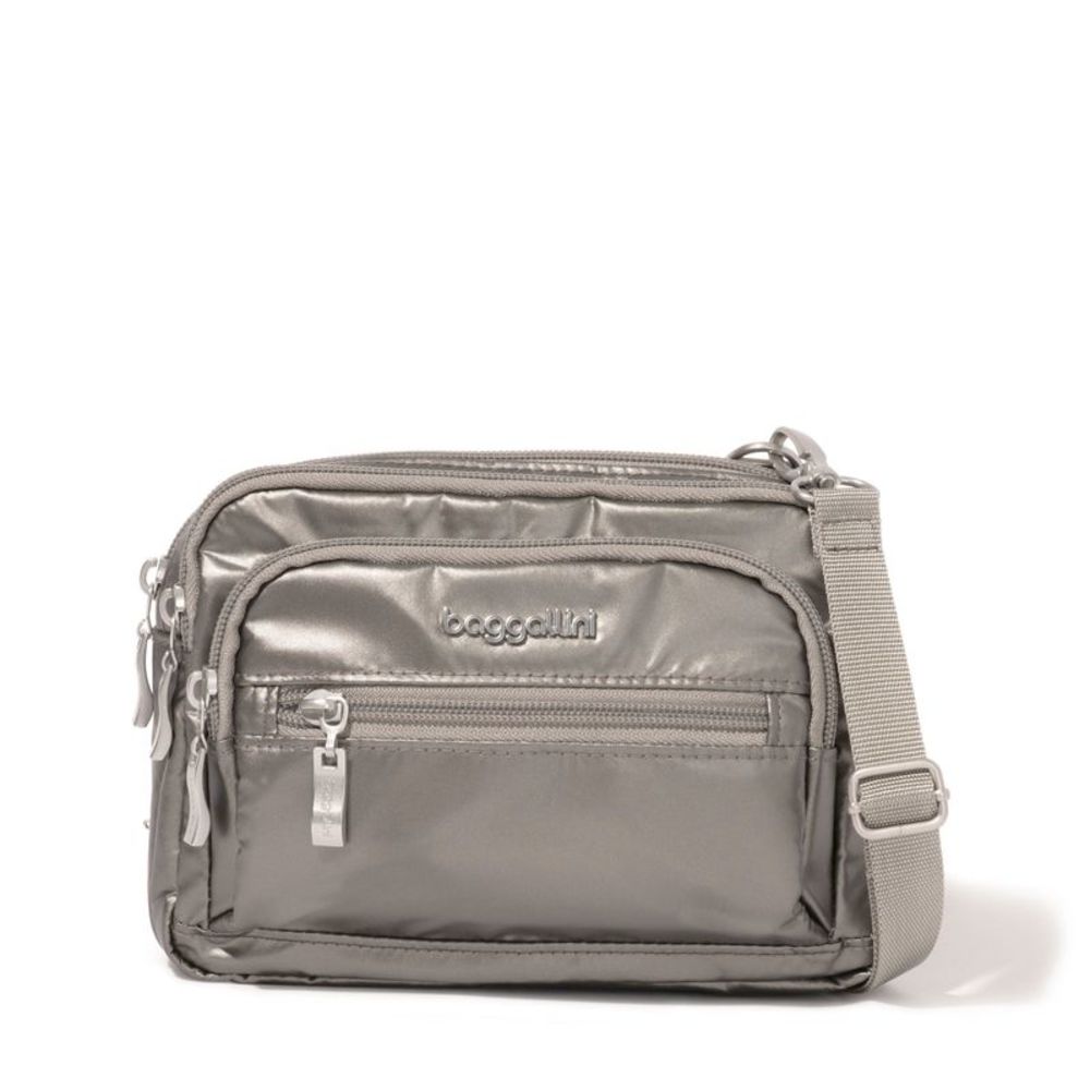 baggallini Women's Triple Zip Bagg Small Crossbody Bag